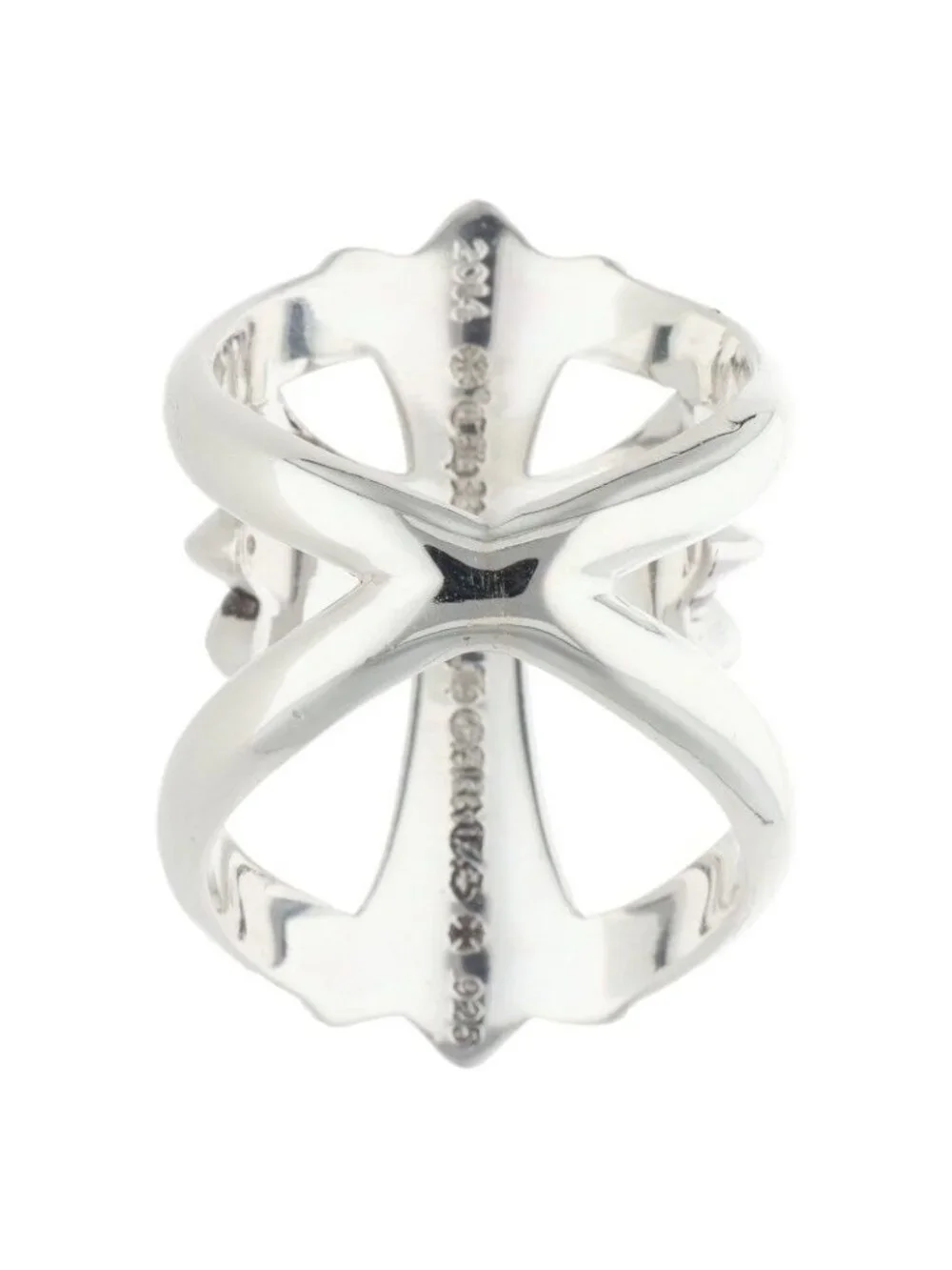Chrome Hearts Infinity CH Cross Silver Ring